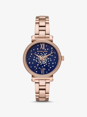 sofie pave rose gold watch