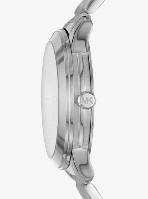 Runway Silver-Tone and Leather Interchangeable Watch Set