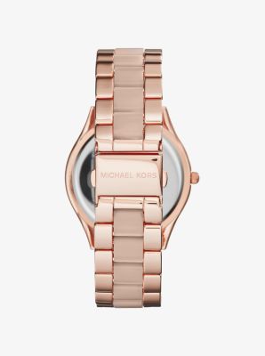 Michael kors watch runway rose clearance gold