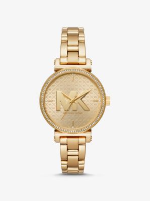 Sofie pave two hot sale tone watch