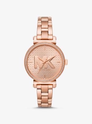 Rose horloge michael discount kors