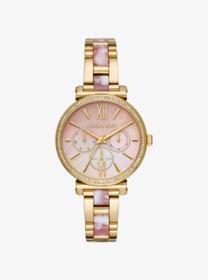 sofie pave gold tone smartwatch