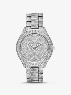 michael kors slim runway pave watch