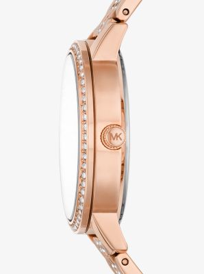 Michael Kors Women's Melissa Three-Hand Gold-Tone Stainless Steel Watch