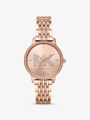 Melissa Pavé Logo Rose Gold-Tone Watch image number 0