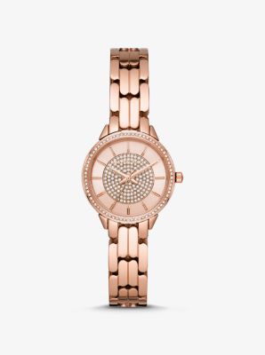 michael kors two tone watch rose gold