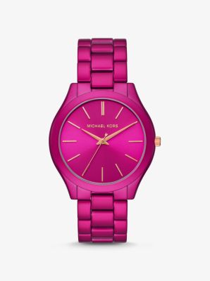 Slim Runway Pink Coated Watch | Michael Kors