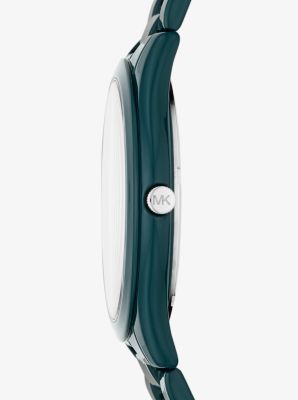 Reloj Slim Runway recubierto en turquesa