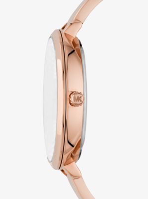 Armbanduhr Charley im Rosé-Goldton mit Pavé image number 1