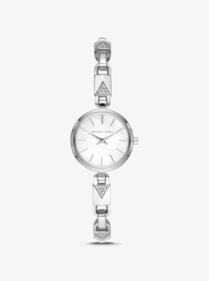 jaryn pave silver tone watch