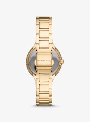 Taryn Pav&eacute; Gold-Tone Watch