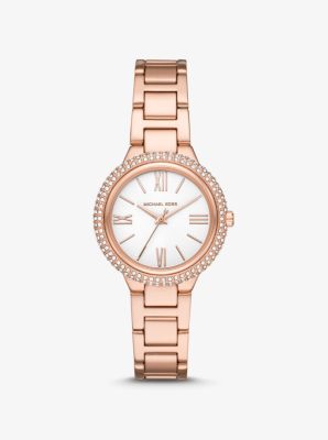 Taryn Pav&eacute; Rose Gold-Tone Watch