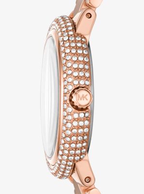 Taryn Pav&eacute; Rose Gold-Tone Watch