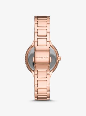 Taryn Pav&eacute; Rose Gold-Tone Watch