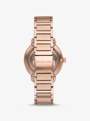 Michael kors rose gold pave clearance watch