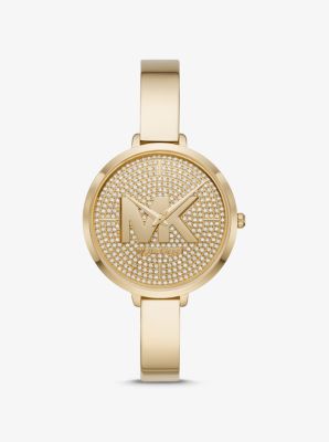 Charley Pave Gold Tone Watch Michael Kors Canada