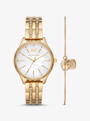 michael kors lexington gold watch