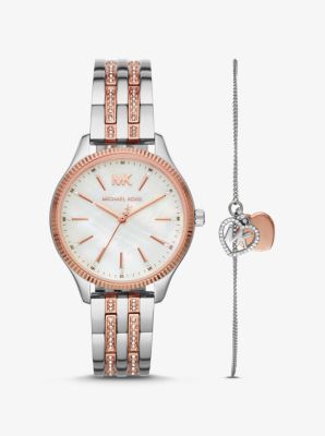 michael kors watch with heart