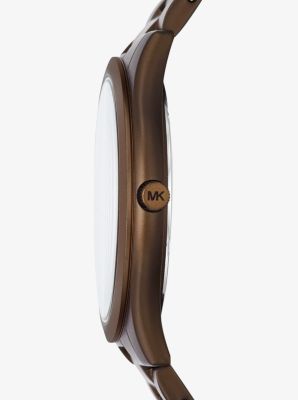 Slim Runway Brown-Tone Aluminum Watch