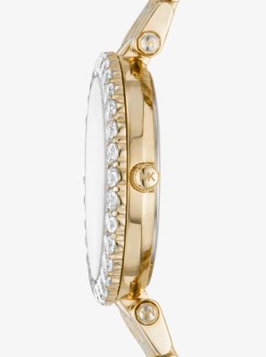 Armbanduhr Darci im Goldton mit Pavé-Fassung image number 1