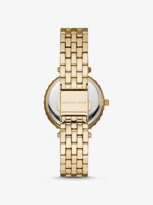 Armbanduhr Darci im Goldton mit Pavé-Fassung image number 2