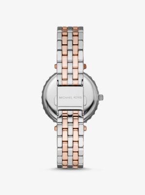 michael kors darci two tone watch