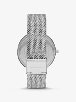 michael kors silver mesh watch