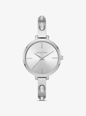 michael kors jaryn silver watch