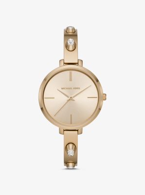 Jaryn Studded Gold-Tone Watch | Michael Kors