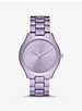 Oversized Slim Runway Lilac-Tone Aluminum Watch image number 0