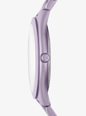 Oversized Slim Runway Lilac-Tone Aluminum Watch image number 1