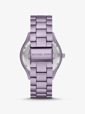 Oversized Slim Runway Lilac-Tone Aluminum Watch image number 2