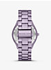 Oversized Slim Runway Lilac-Tone Aluminum Watch image number 2