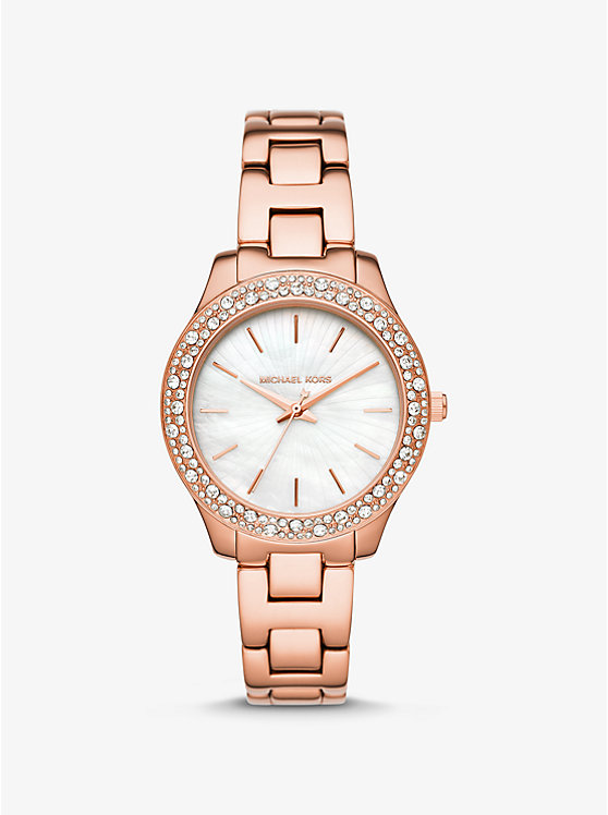 Liliane Pavé Rose-Gold Tone Watch image number 0