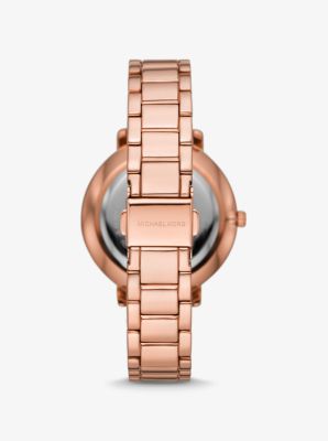 Pyper Pave Rose Gold Tone Logo Watch