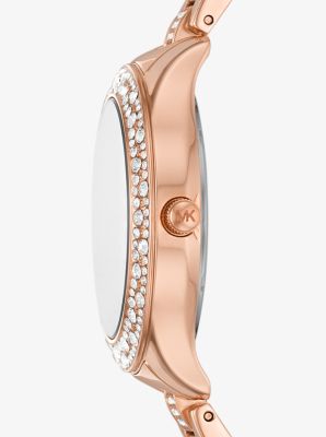 Michael kors rose gold heart watch sale