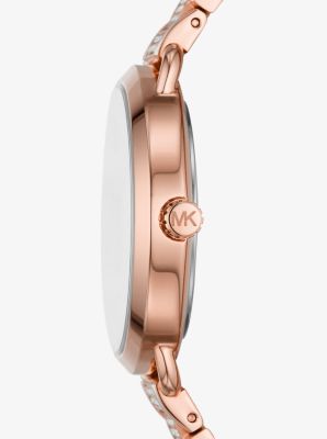 Mini Portia Pav Rose Gold Tone Watch Michael Kors Canada