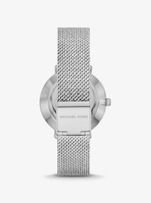 Mini Pyper Pav&eacute; Silver-Tone Watch