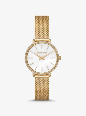 Relojes En Tono Dorado De Diseño Para Mujer | Relojes Con Correa De  Eslabones | Michael Kors