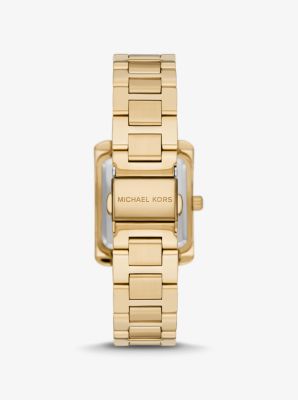 Orologio Emery mini in tonalit&agrave; oro con pav&eacute; in ORO | Michael Kors