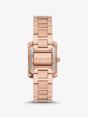 Armbanduhr Mini Emery im Ros&eacute;-Goldton mit Pav&eacute;