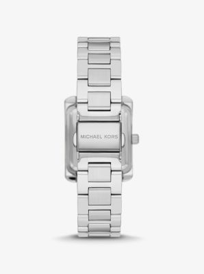 Mini Emery Pav&eacute; Silver-Tone Watch