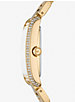 Oversized Emery Pavé Gold Tone Watch image number 1