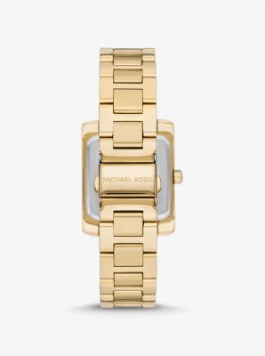 Oversized Emery Pave Gold Tone Watch Michael Kors Canada