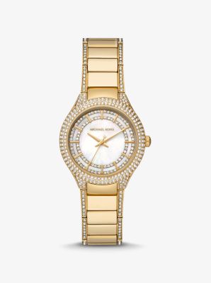 Mini Sylvia Pavé Gold-Tone Watch image number 0