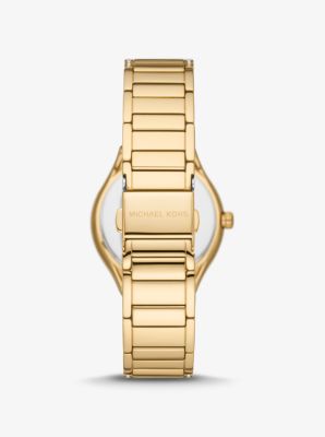 Mini Sylvia Pavé Gold-Tone Watch image number 2