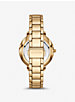Pyper Gold-Tone Embossed Logo Watch image number 2