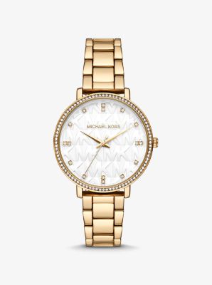Reloj mujer cuadrado Ip dorado con cristal zafiro — Miralles Arévalo Joyeros