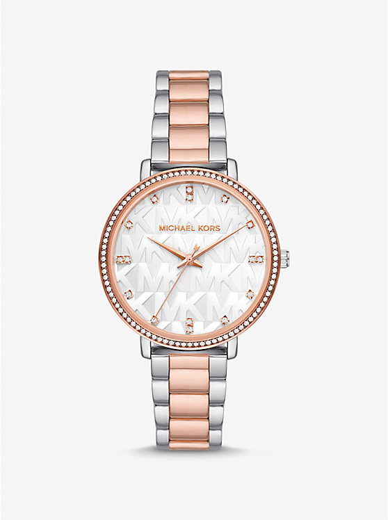 Pyper Two-Tone Embossed Logo Watch image number 0