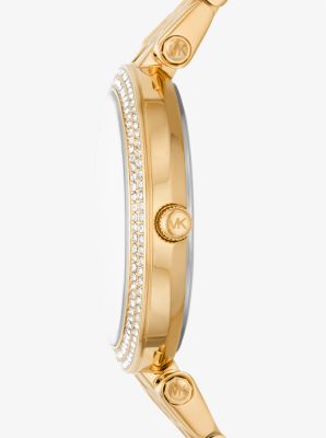 Mini Darci Pavé Gold-Tone Watch | Michael Kors